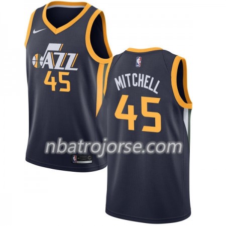 Män Utah Jazz Tröja Donovan Mitchell 45 Nike 2017-18 Navy Swingman Män Utah Jazz Tröja Donovan Mitchell 45 Nike 2017-18 Navy Swingman